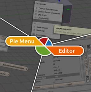 Blender插件-饼状菜单对话框工具栏 Pie Menu Editor V1.18.8